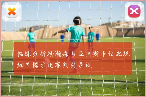 拓媒分析杨瀚森与亚当斯卡位犯规细节揭示比赛判罚争议